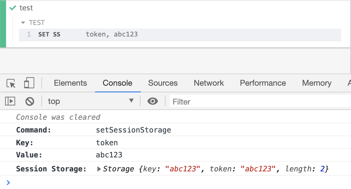 Custom logging of custom command